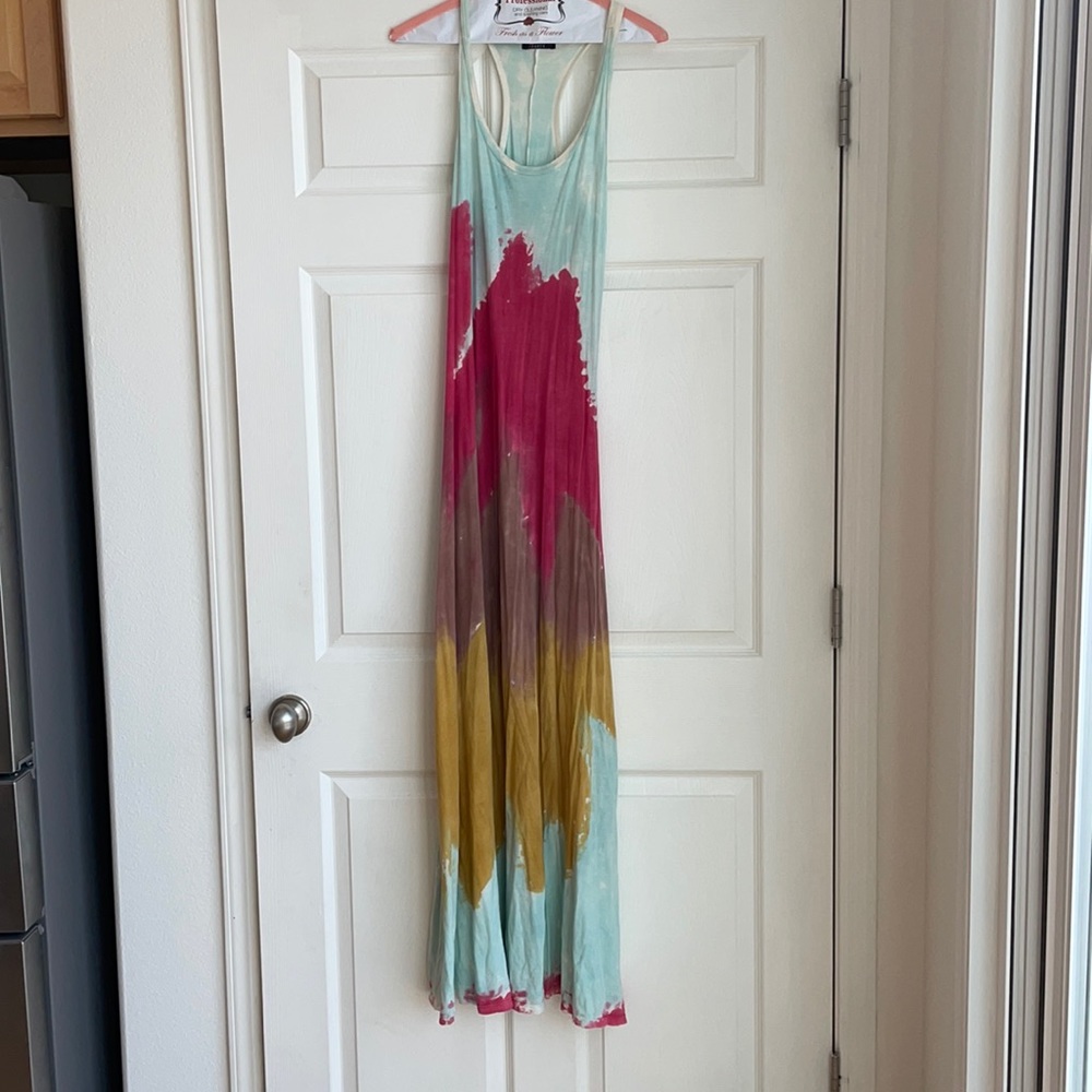 Tie dye mix dress